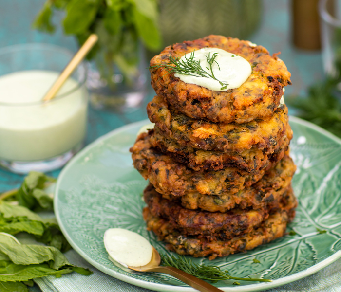 Fetta, Zucchini & Herb Fritters