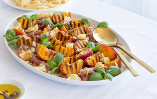 Grilled Peach Summer Salad