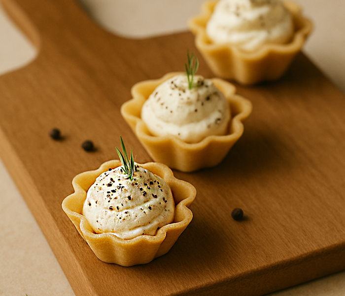 Danish White Salmon Tartlets