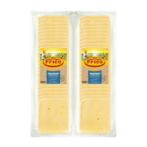 Frico Maasdam Sliced 5x1kg 2x500g